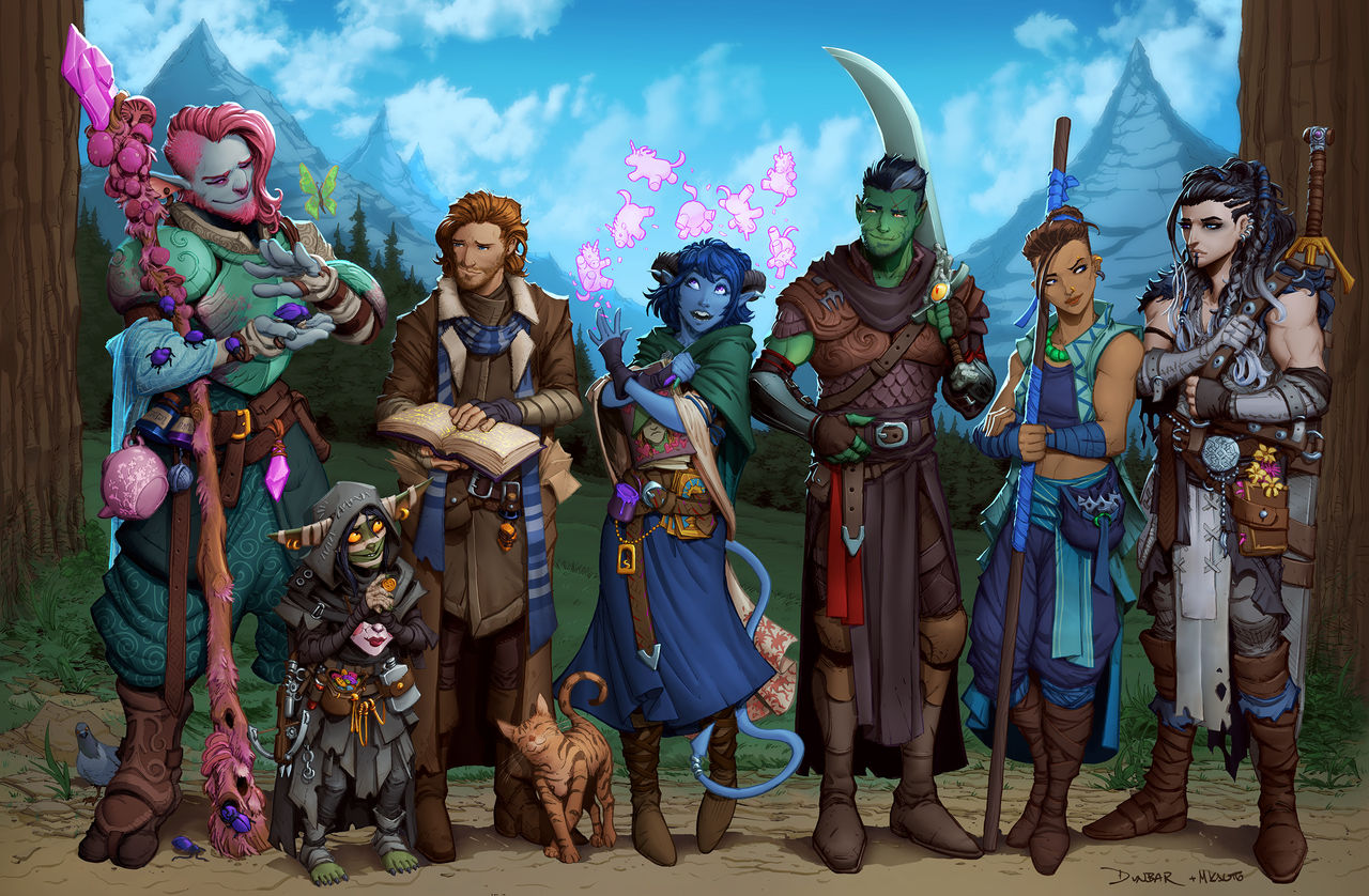 Mighty Nein (Coloring) by StMan on DeviantArt