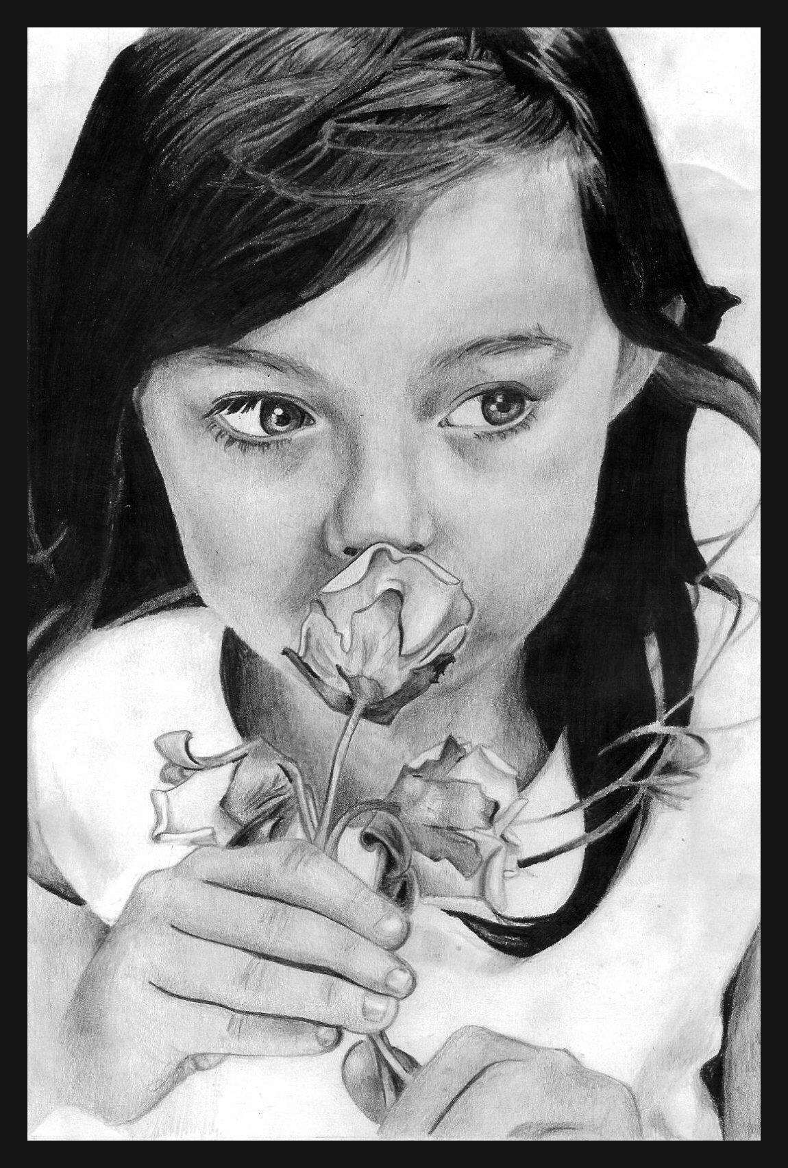 Girl and Flower