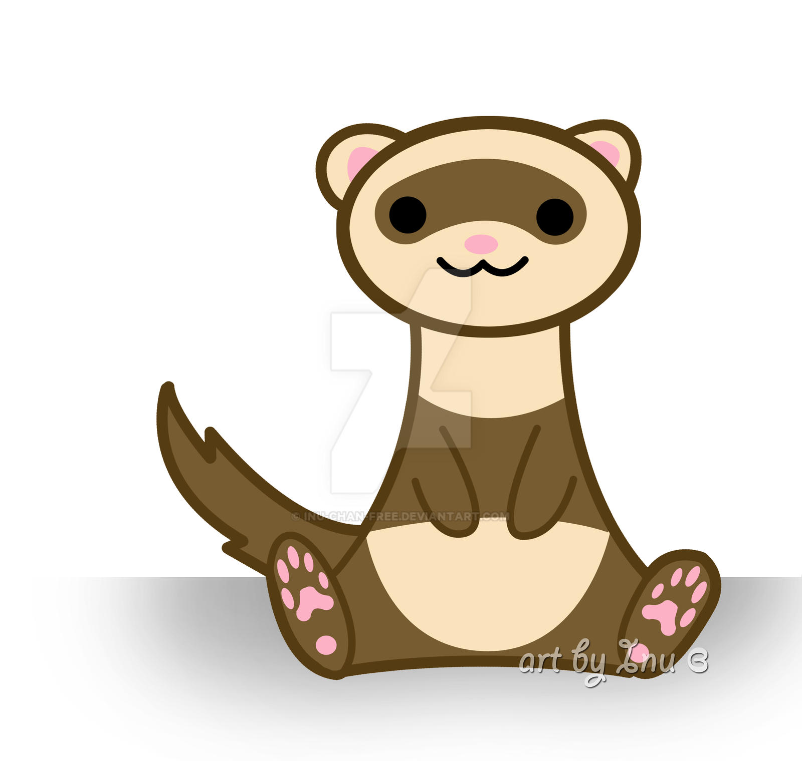 My furry ferrets as cross stitch keychains!! by inu-chan-free on DeviantArt