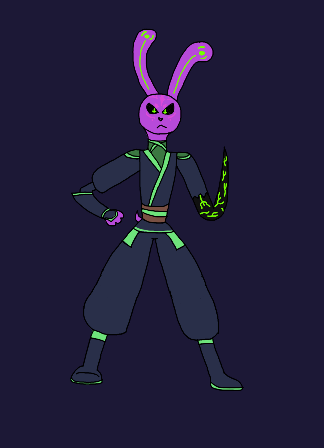adoptable March Madness - demon assassin rabbit by KiyatanitheDJ on ...
