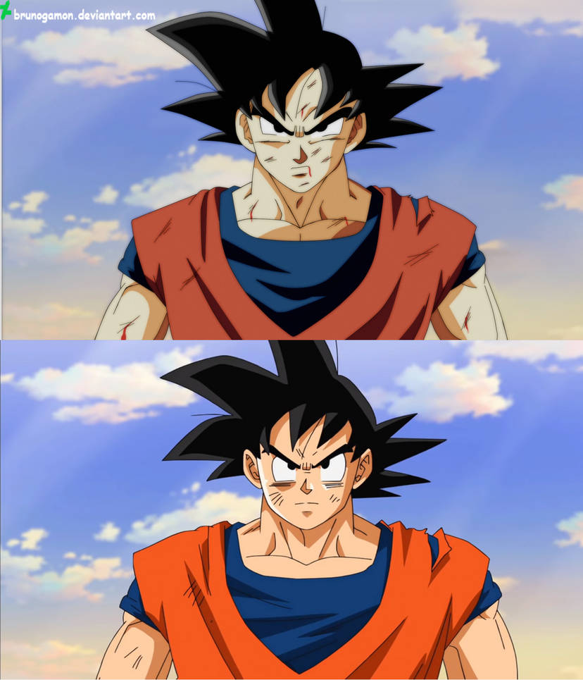 Goku improved, if yamamuro had been more in dbs by BrunoGamon on DeviantArt