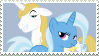 Trixie x Blueblood - Stamp by Pony-Stamps