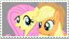 Fluttershy x Applejack - Stamp