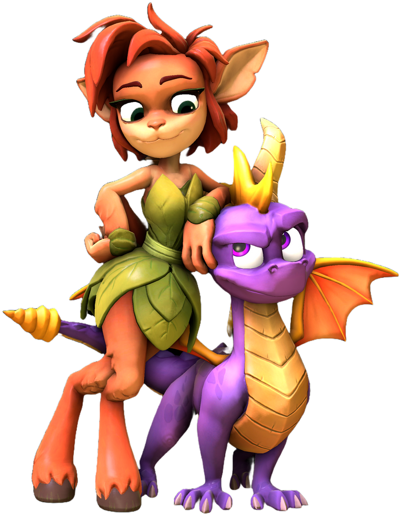 Elora (Render #4) and Spyro by EviltheSackboy on DeviantArt