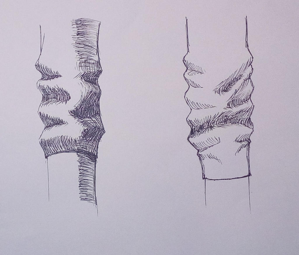 Compression folds study (1/2) by tom-apprentice on DeviantArt
