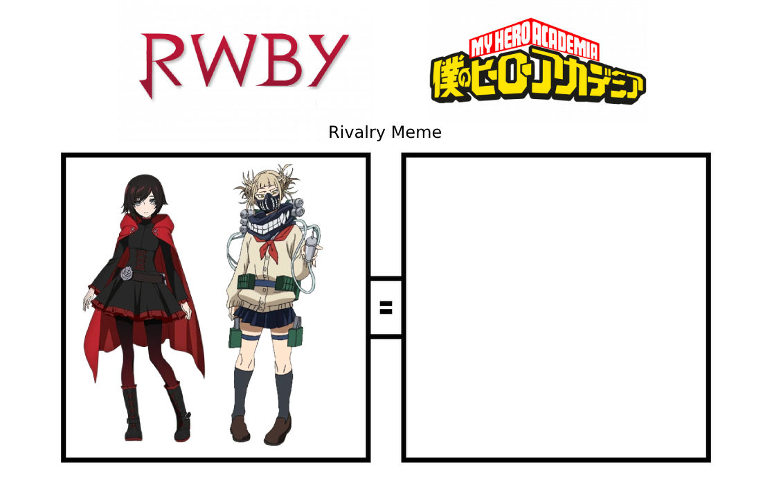 Ruby Rose And Himiko Toga Rivalry Meme by kecskefighter28 on DeviantArt