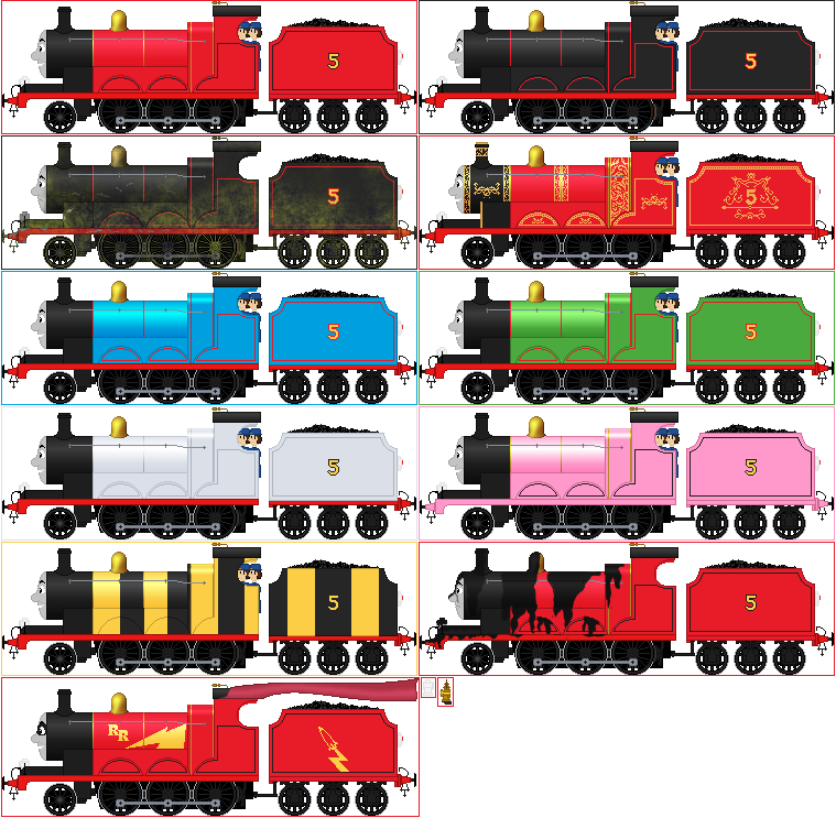 James The Red Engine V2 by Princess-Muffins on DeviantArt