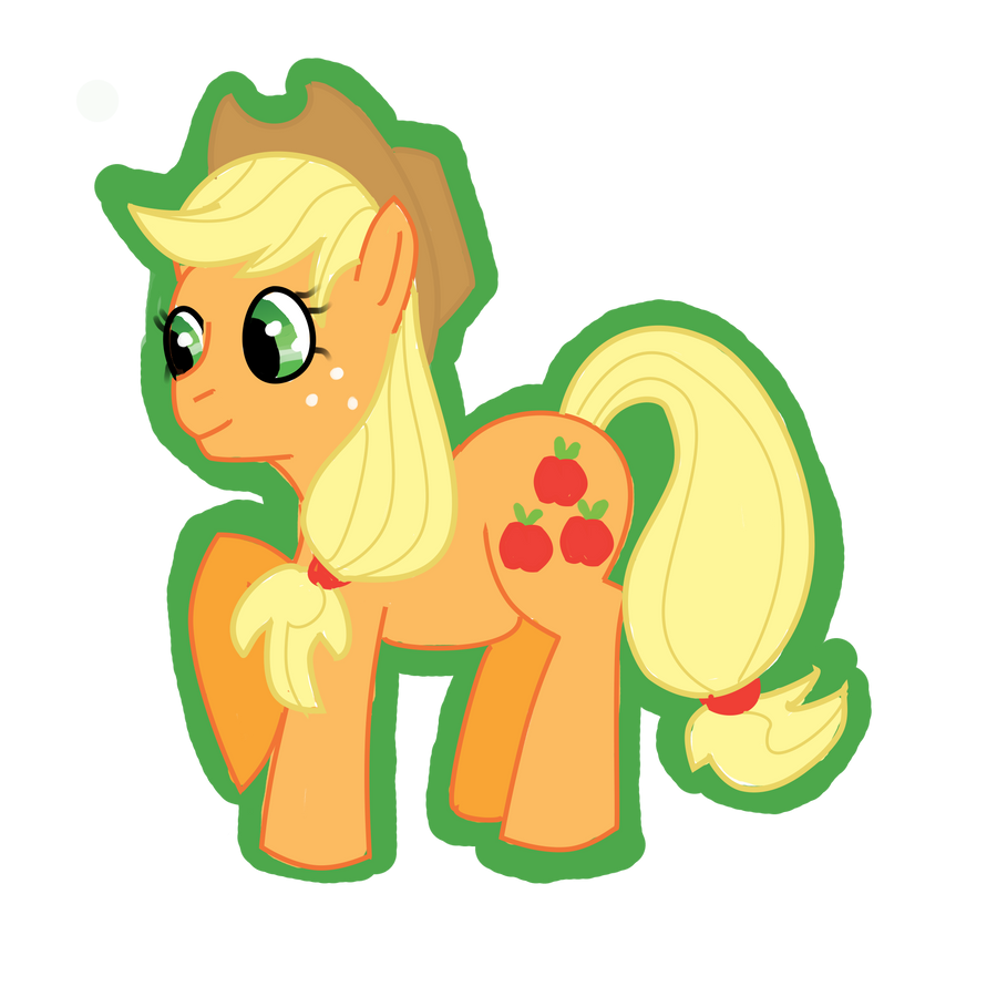 Applejack sticker by Ikasama on DeviantArt