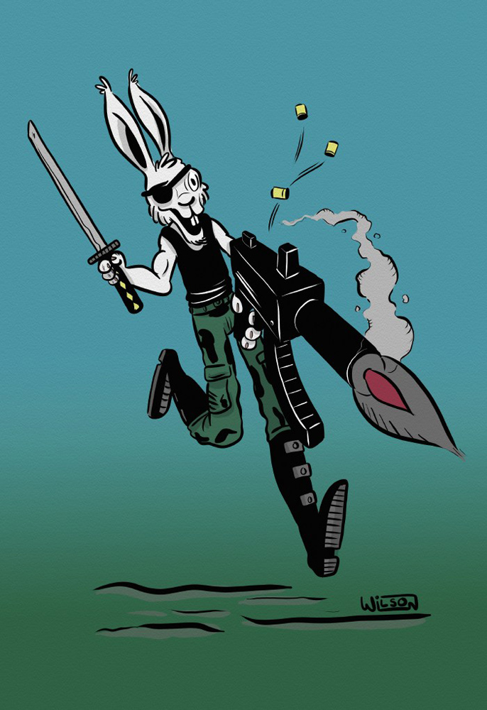 Badass Bunny Rabbit by dougwilson83 on DeviantArt