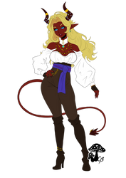 Esmarelda (DnD Tiefling Artificer)