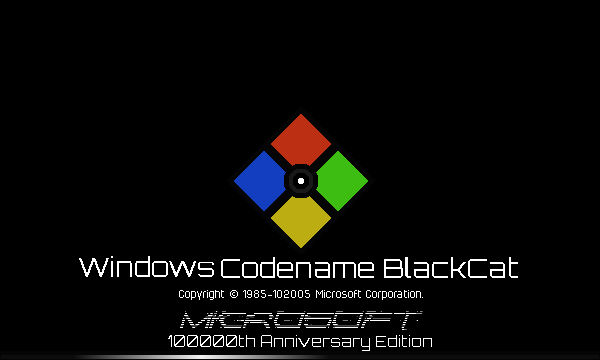 Windows Codename BlackCat 100000th Anniversary Edi by stupidbear190 on ...