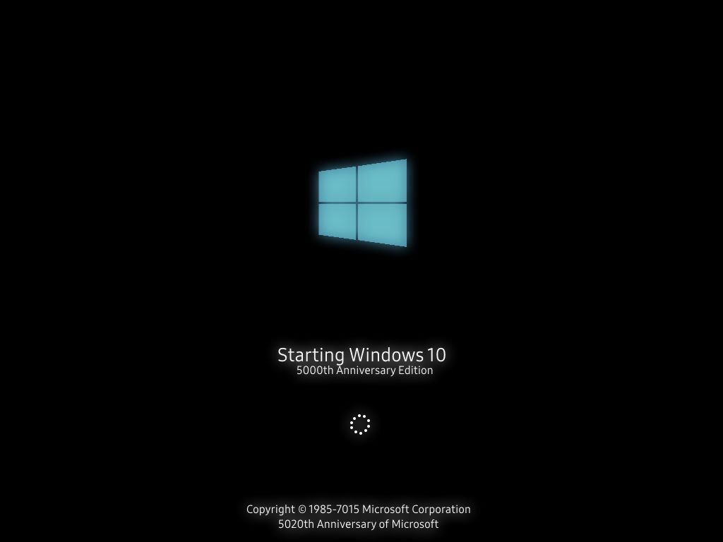 Windows 10 5000th Anniversary Edition by stupidbear190 on DeviantArt