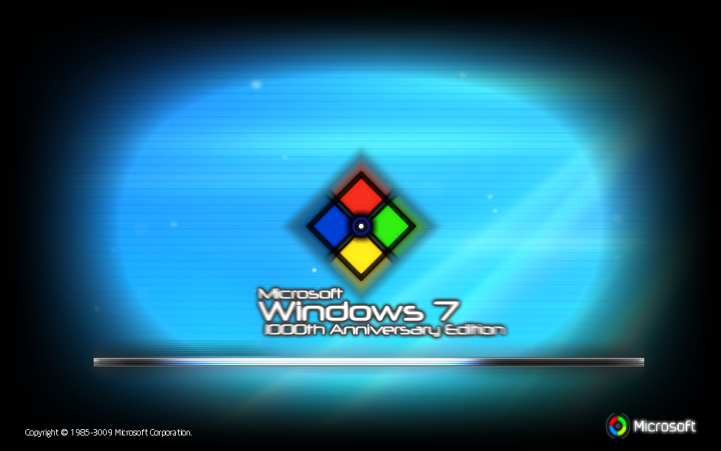 Windows 7 1000th Anniversary Edition by stupidbear190 on DeviantArt