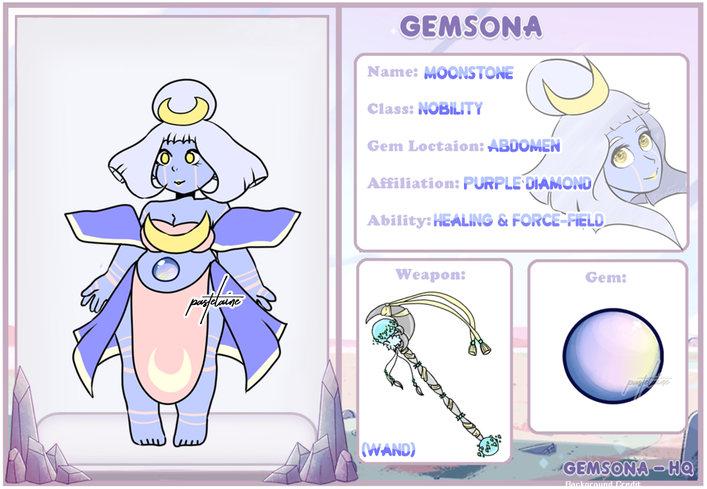 (OC) Moonstone by pastelaine-art