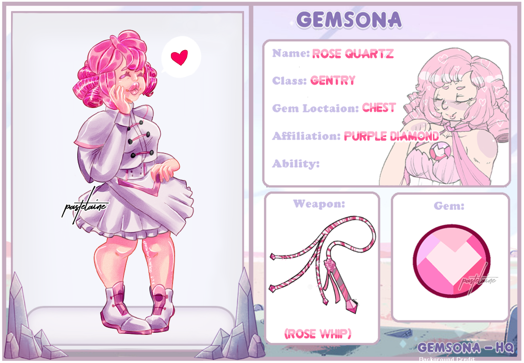 (OC) Rose Quartz by pastelaine-art
