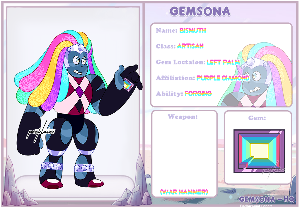(OC) Bismuth by pastelaine-art
