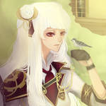 Silver White Queen by pastelaine-art