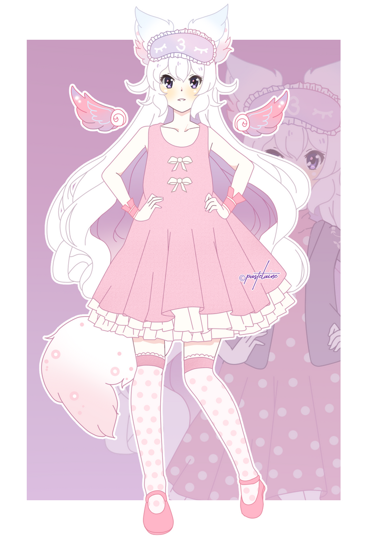 (AT) MysteriousSnowcat Fullbody by pastelaine-art