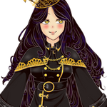The Golden Black Queen by pastelaine-art