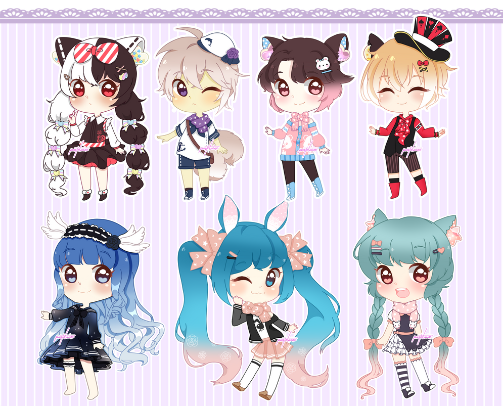 Cheap Chibi Aesthetic Adoptable Auction (Open) by pastelaine-art