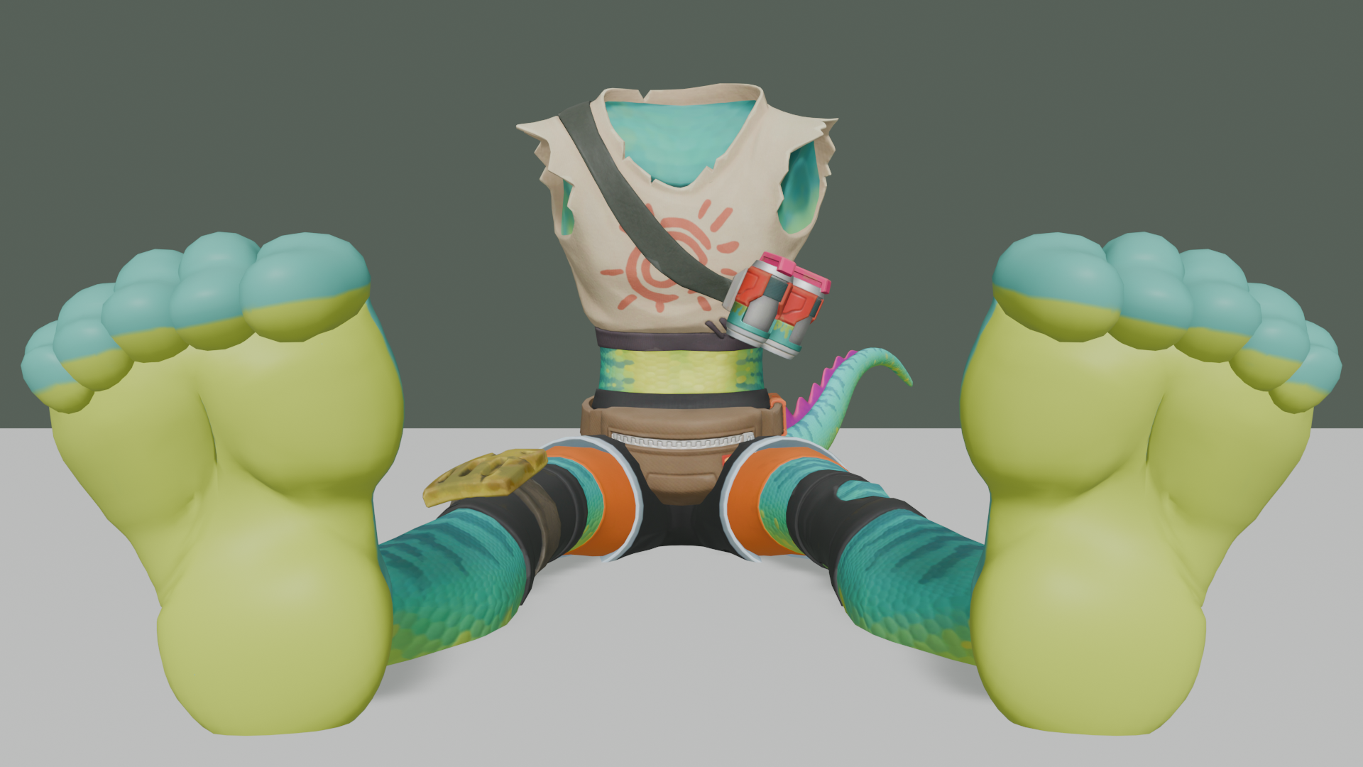 Funky Torso Lizard Stumps and Soles by CharlesSwag673 on DeviantArt