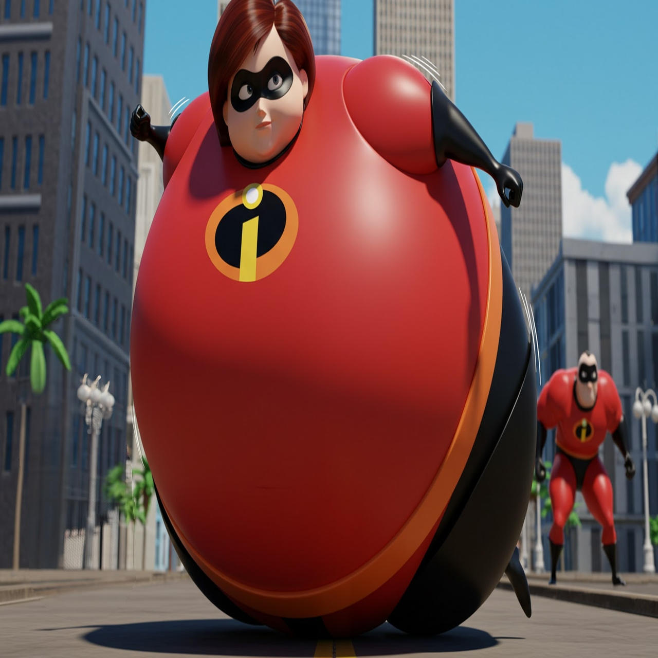 Cyn Inflation Elastigirl Inflation 6 by Twins719 on DeviantArt