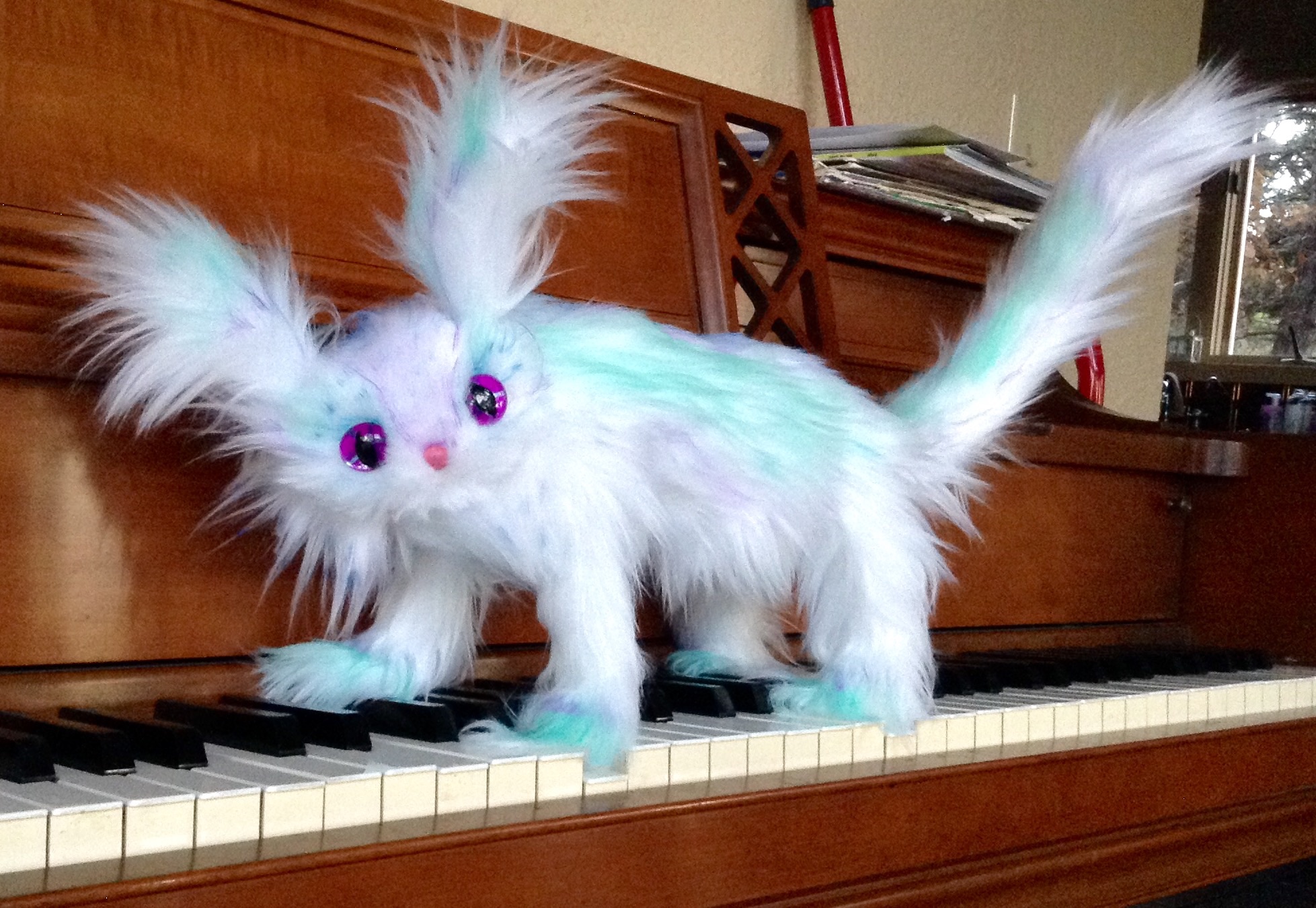 SOLD - OOAK Posable Frost Creature Cat