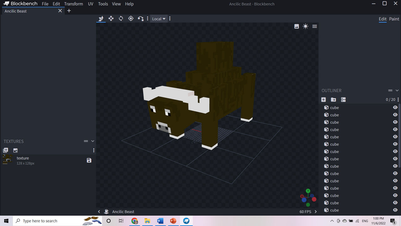 Block Bench Stickers Blockbench WIP 2: Ancilic Beast by Xela-The-Conqueror on DeviantArt