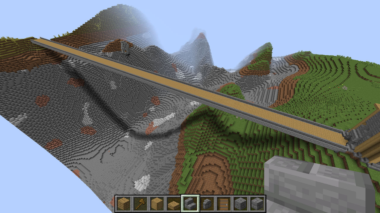 Very Long Minecraft Bridge by Xela-The-Conqueror on DeviantArt