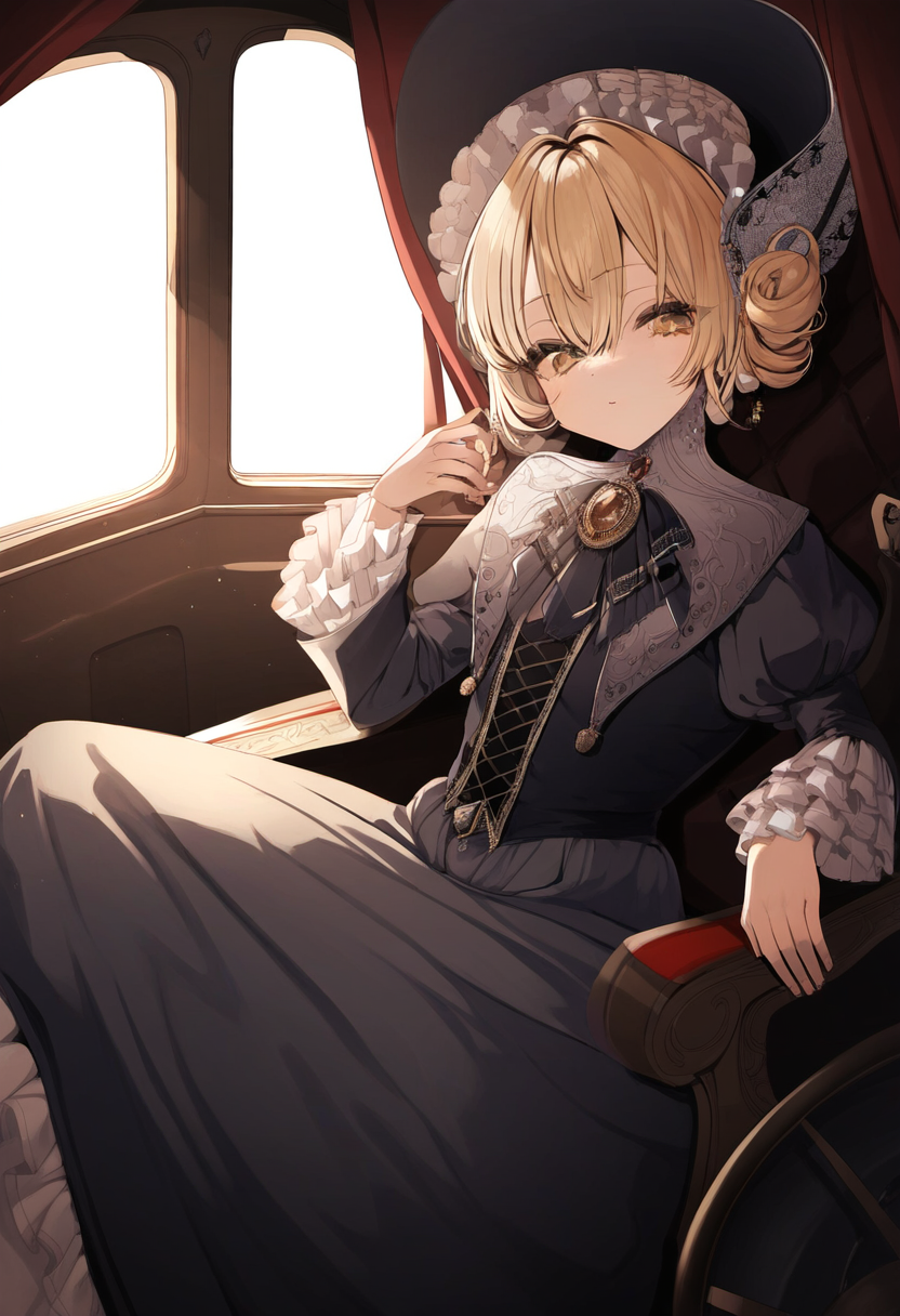 Noblewoman,child,dark Golden Eyes,blonde Hair,carr