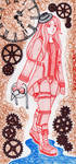 #7- Summer Commission - Steampunk Girl by ImthenD