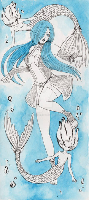 Inktober 2019 Element (Water) #29 Mermaid