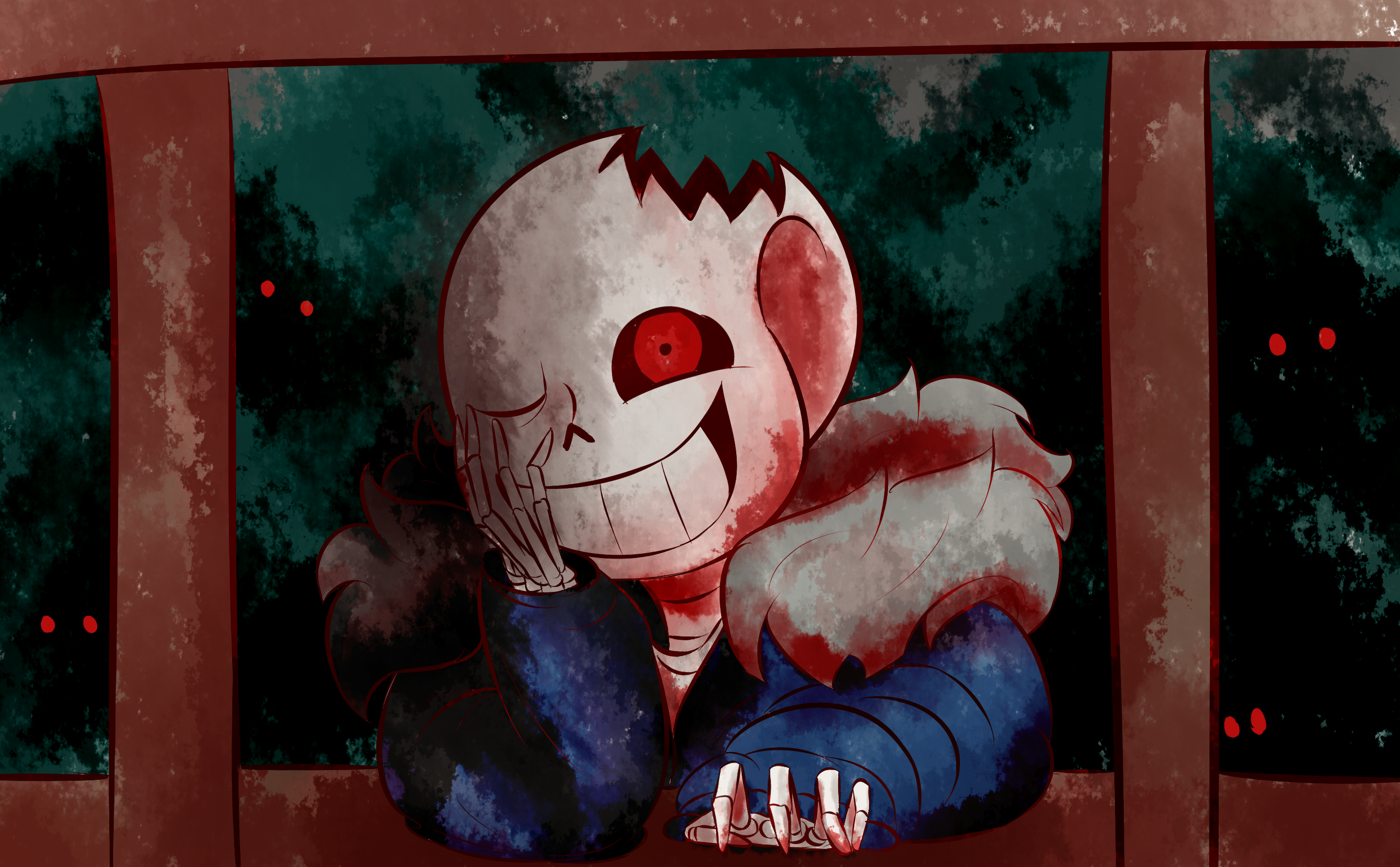 Hiiii.horror sans by xXRedshouGunXx on DeviantArt