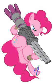 Pinkie Pie Rocket launcher vector