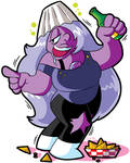 MidnaAdams Commission: Drunk Amethyst by MichaelJLarson