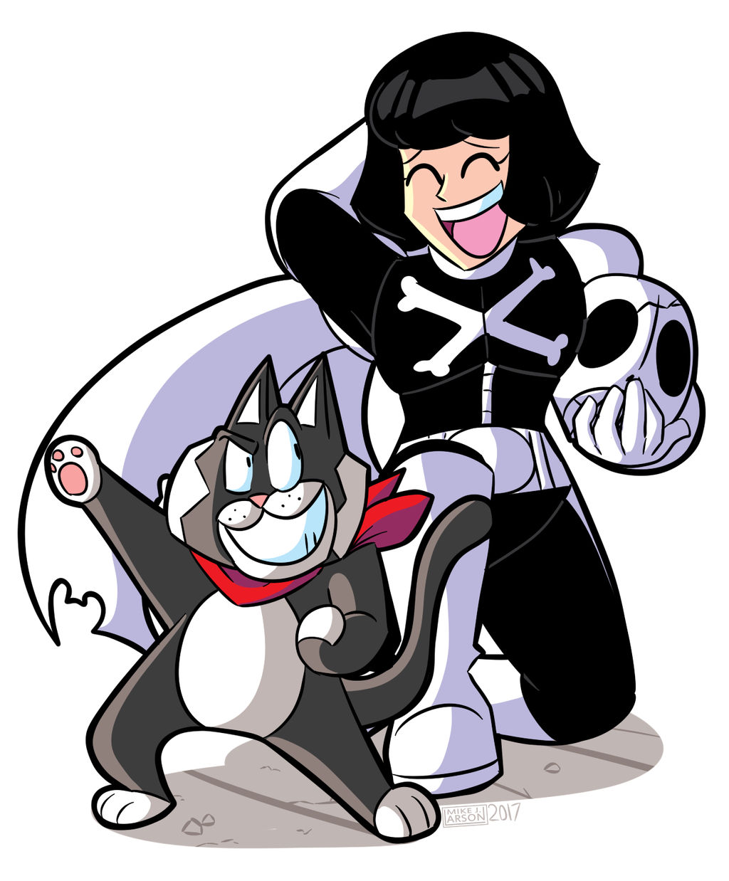 Cobaltkatdrone Commission: Ketty and Hisako by MichaelJLarson