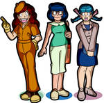 Slipshodsliver Commission - Three Pokemon Ladies by MichaelJLarson