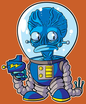 Drawlloween 2018 - Moonmen From Mercury