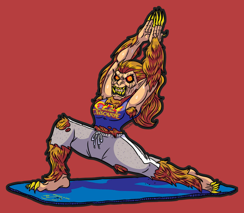 Werewolf Exercise Routine Werewolf Yoga - Drawlloween 2019 by MichaelJLarson on DeviantArt