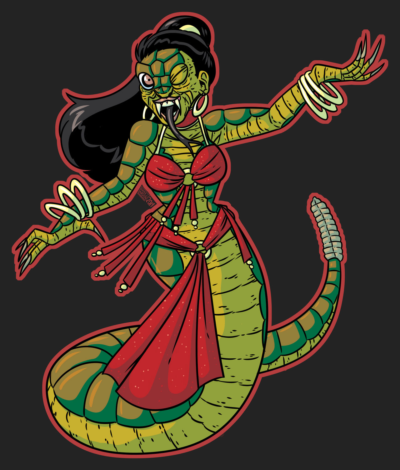 Snake n' Shake - Drawlloween 2019