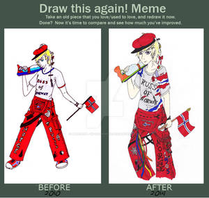 Meme: Before and after