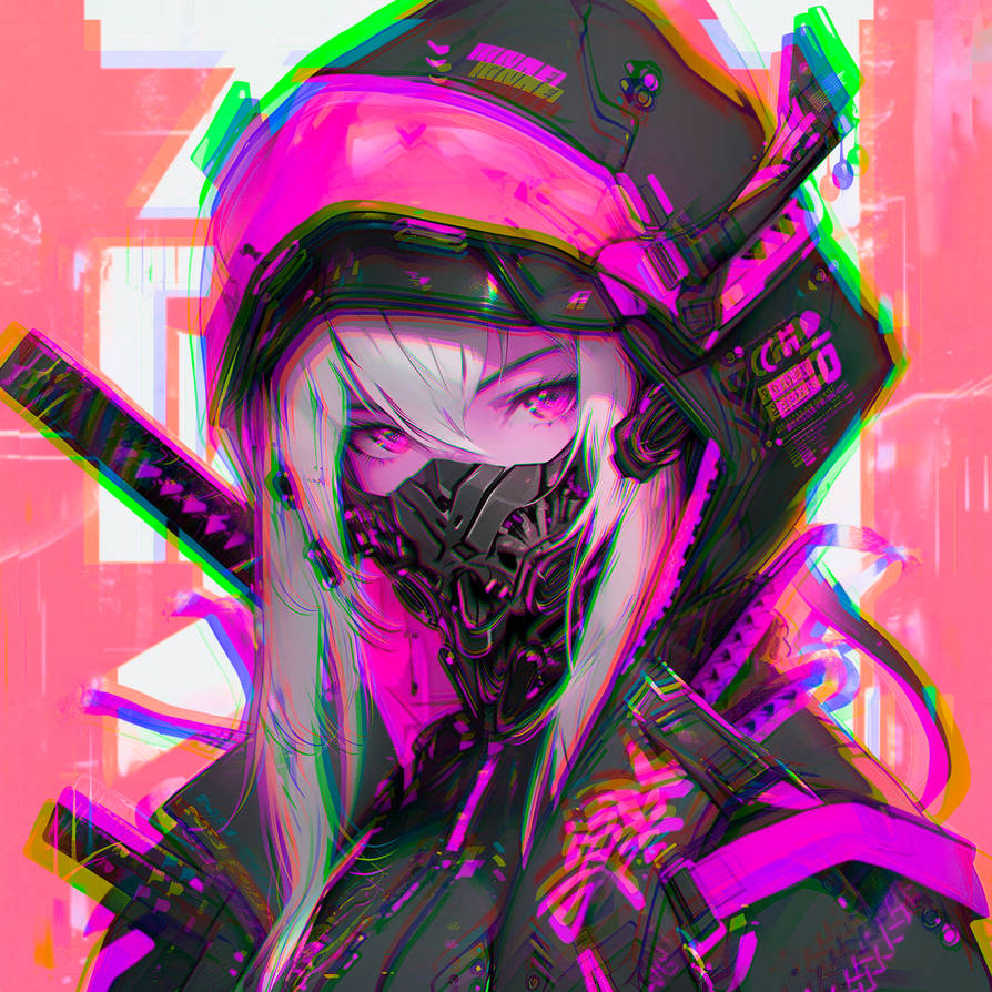 Pink Ninja Girl by CyberpunkShaman on DeviantArt