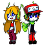 Cave Story - Quote and Curly Brace Sprites