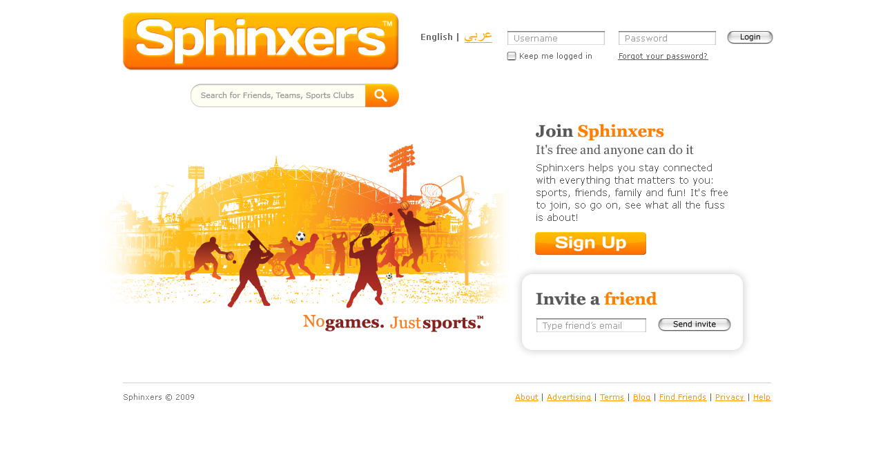 Sphinxers Sign Up Page