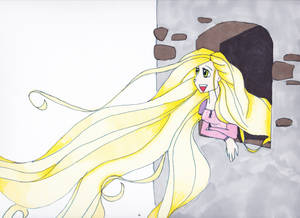 Rapunzel  Marker drawing