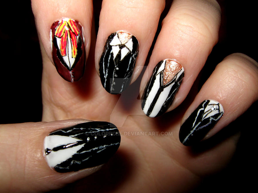 Shinigami suit nails