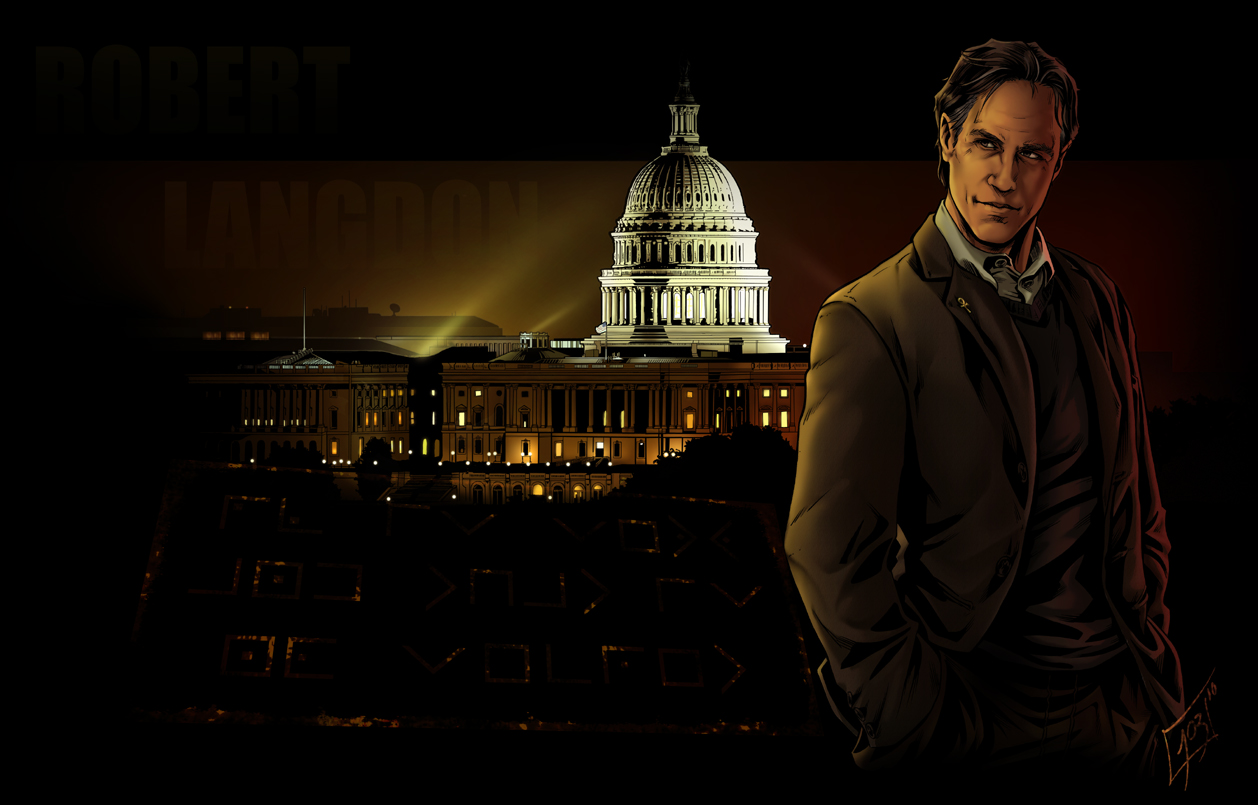 Robert Langdon - Symbols by djinn-world