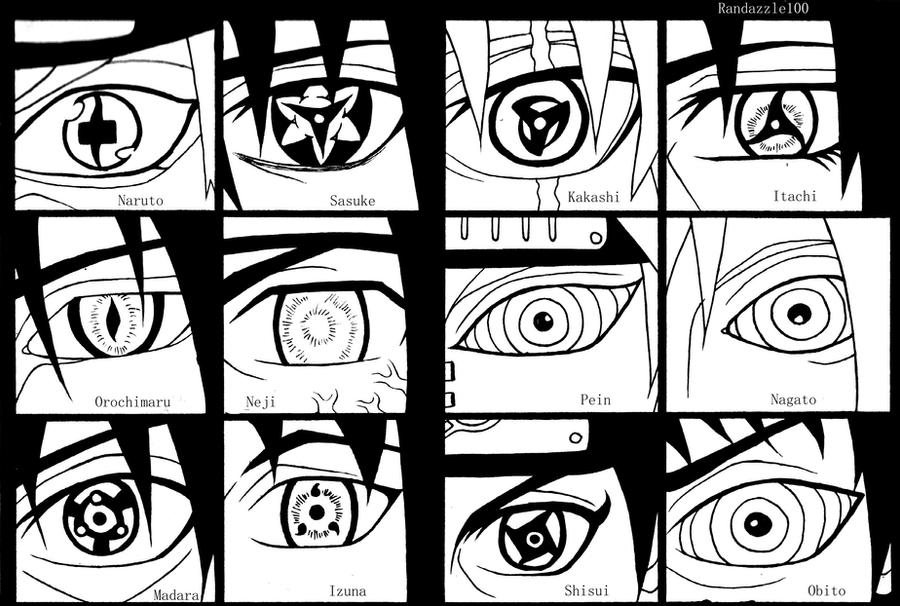 Naruto Eyes Collection by Emalynne-Blackwell on DeviantArt
