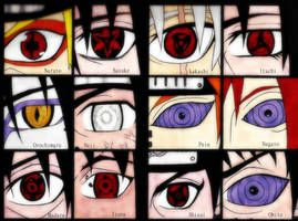 Naruto Shippuden Eyes (colored) 