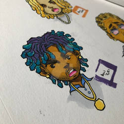 RAPPERS AS CARTOONS- LIL UZI VERT